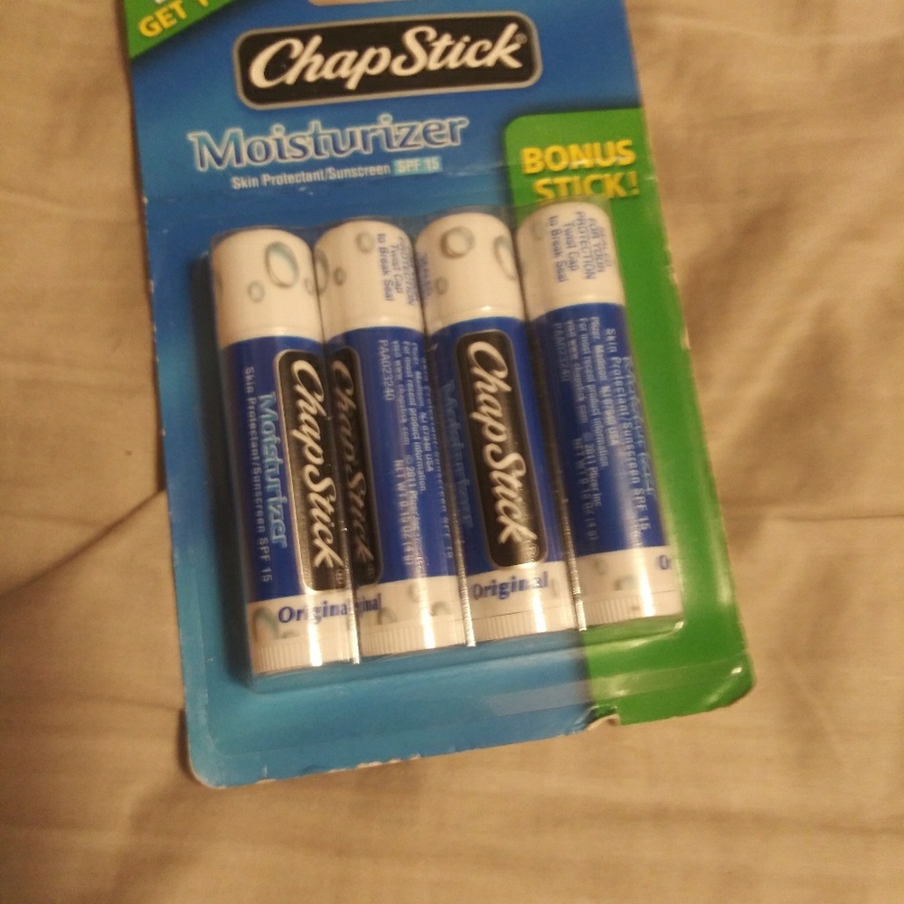 Four pack of Chapstick.